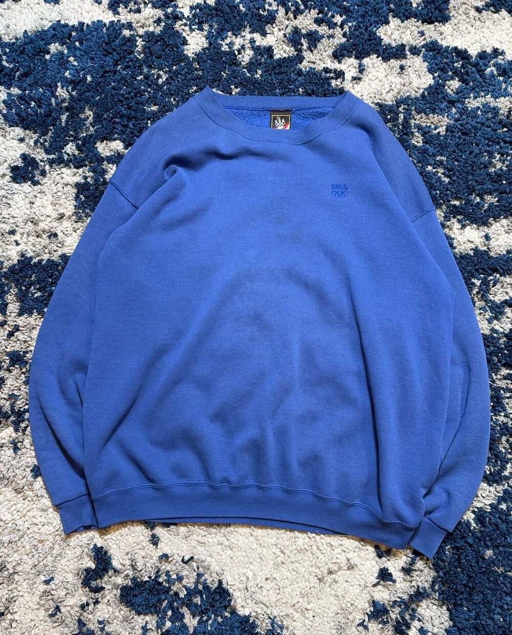 US Olympic Team Sweatshirt Blue Crewneck 90s